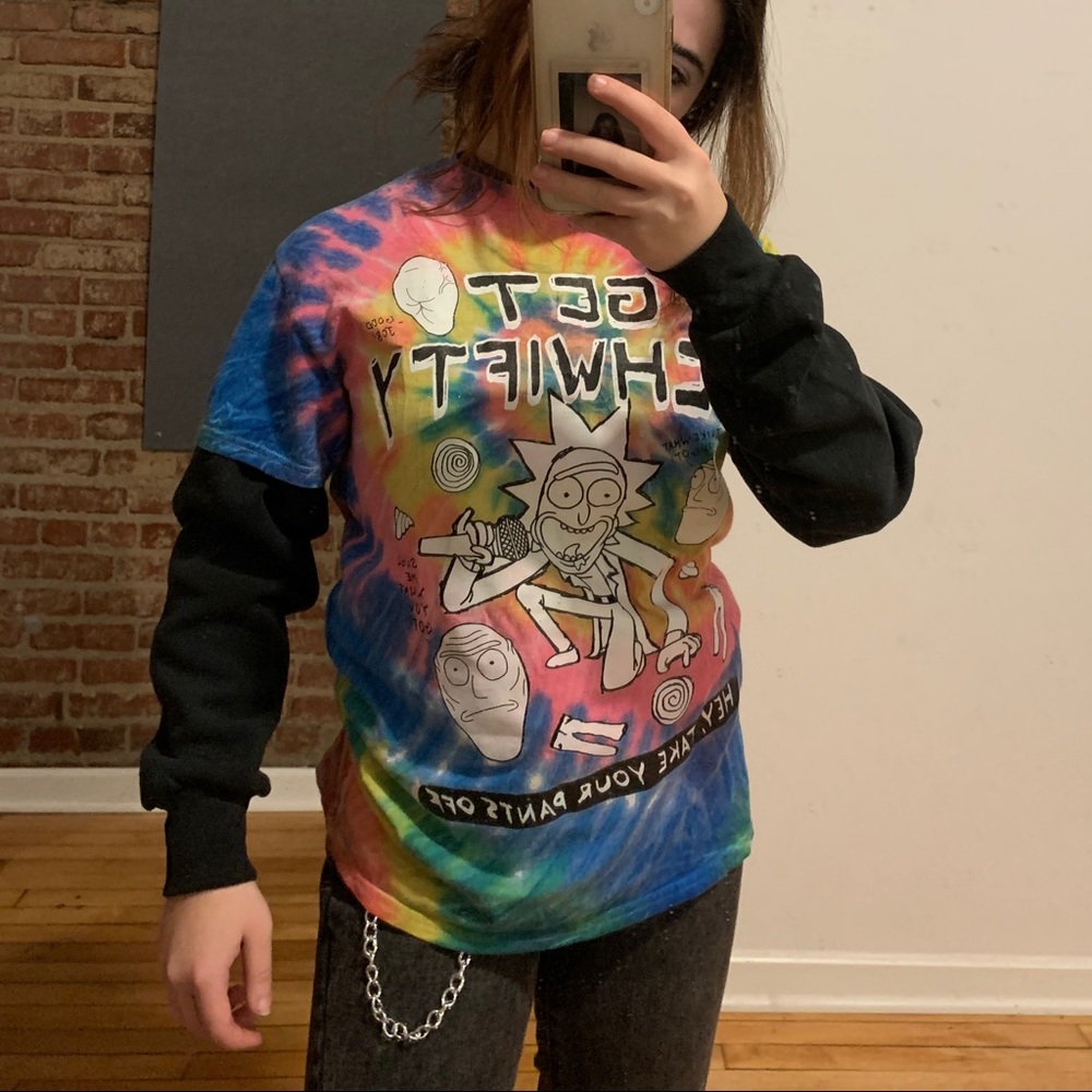 LAST CALL: Oversized tie-dye Rick and Morty tee